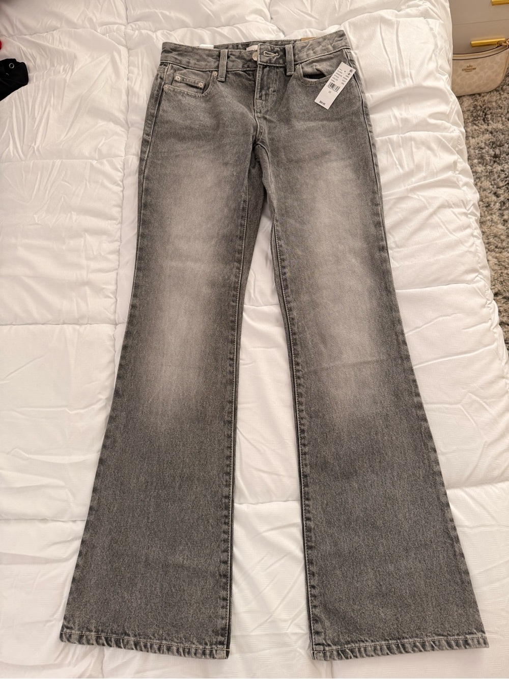 PacSun Jade Low Rise Boot Jeans Gray Waist 22
